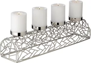 Luxusní adventní věnec EDZARD Milano z ušlechtilé oceli, varianty