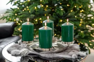 Luxusní adventní věnec EDZARD z ušlechtilé oceli, varianty: