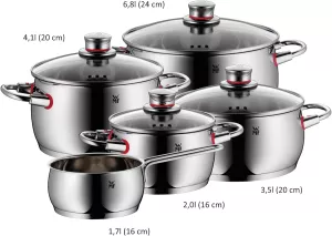 Sada hrnců WMF Quality One  5/6 dílná Cromargan® | 5dílná sada, 6dílná sada