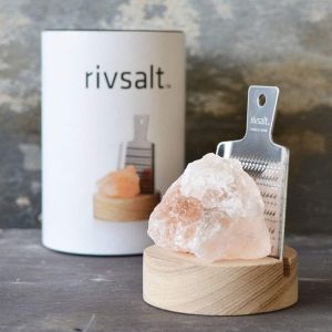Slánka RIVSALT s krystalem pravé himálajské soli a struhadlem,varianty