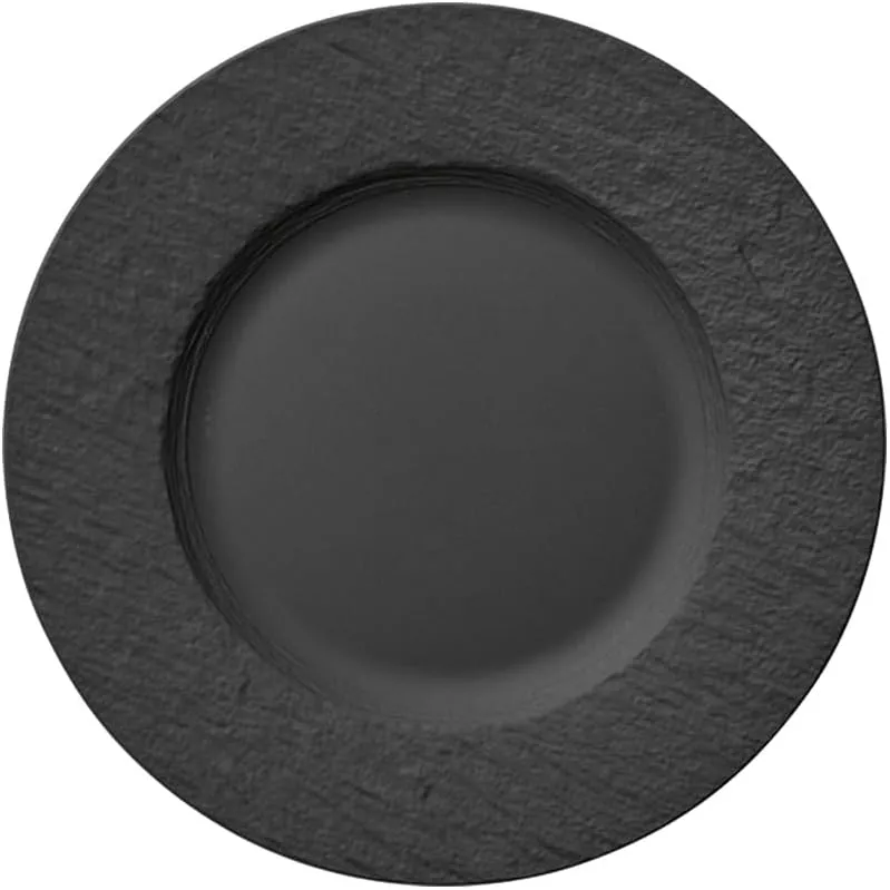 Jídelní talíře VILLEROY & BOCH Manufacture Rock,černá/bílá
