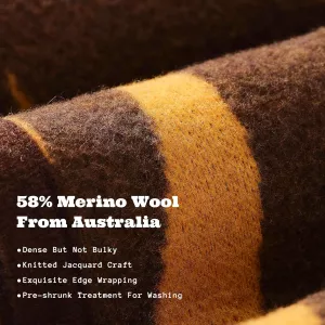 Vlněná, luxusní merino deka ACUSHLA, různé barvy