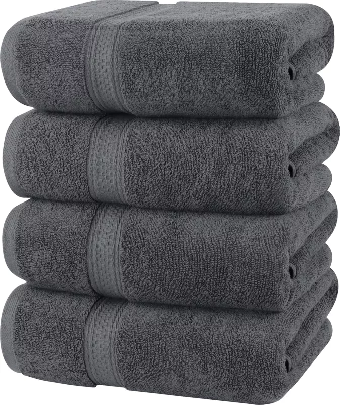 4dílná sada osušek UTOPIA TOWELS 100% bavlna, varianty: - Tmavě šedá