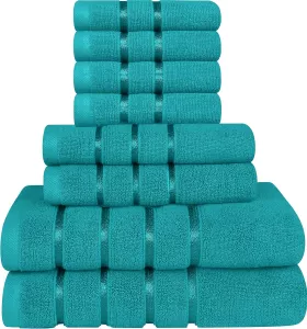 8 dílná sada osušek a ručníků UTOPIA TOWELS 100% bavlna, varianty: