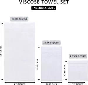 8 dílná sada osušek a ručníků UTOPIA TOWELS 100% bavlna, varianty: