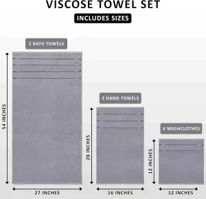 8 dílná sada osušek a ručníků UTOPIA TOWELS 100% bavlna, varianty: