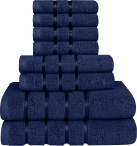 8 dílná sada osušek a ručníků UTOPIA TOWELS 100% bavlna, varianty: