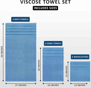 8 dílná sada osušek a ručníků UTOPIA TOWELS 100% bavlna, varianty: