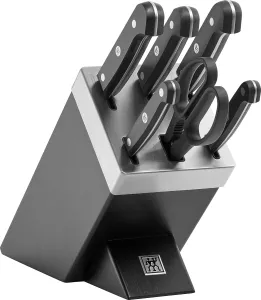 Blok na nože Zwilling Gourmet + 5 nožů, nůžky,varianty: | Černá, Bílá