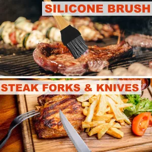 Grilovací nářadí NOBLE BBQ, sada 30ks, kufřík