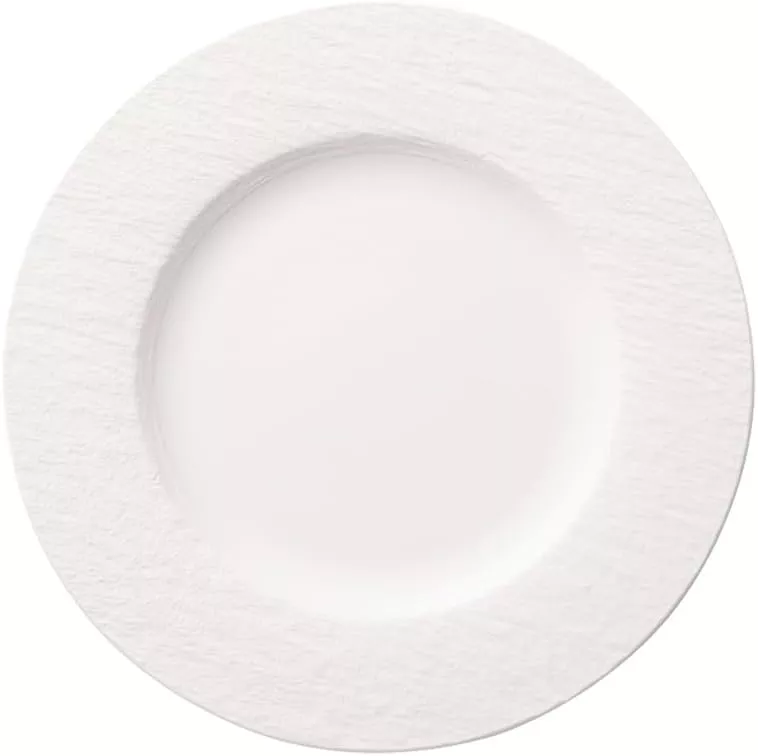 Jídelní talíře VILLEROY & BOCH Manufacture Rock,černá/bílá - Jídelní talíř bílý, 27cm