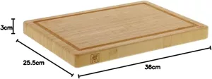 Kuchyňské prkénko z bambusu ZWILLING 36 x 3 x 26 cm