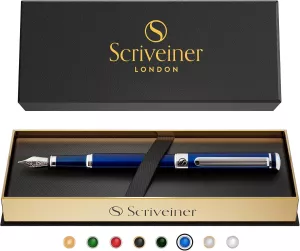 Luxusní plnící pero SCRIVEINER s povrchovou úpravou 24karátovým zlatem