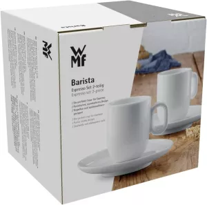 Šálky na kávu WMF Barista,espresso/café creme s podšálkem,bílá,2 ks