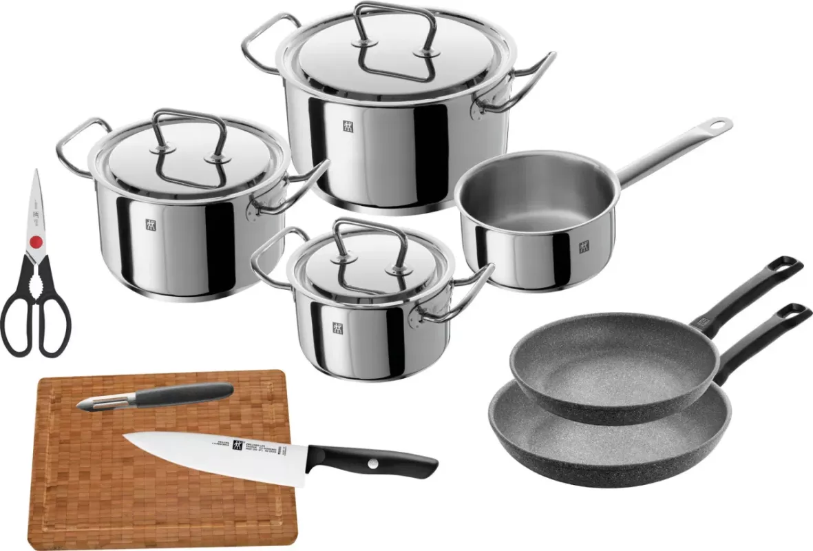 Startovací sada hrnců ZWILLING-TWIN® CLASSIC 10ks, vhodné pro indukci, nerezová ocel ZWILLING