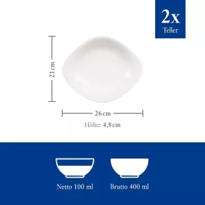 Talíř na těstoviny Villeroy & Boch, 2dílná sada Vapiano