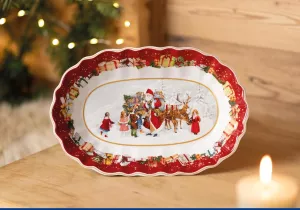 Vánoční servírovací talíř TOY'S FANTASY, oválný VILLEROY & BOCH