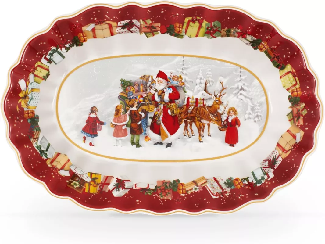 Vánoční servírovací talíř TOY'S FANTASY, oválný VILLEROY & BOCH