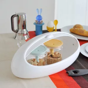 Chlebník Alessi GNAM 30 cm, bílá