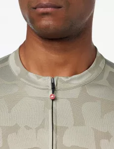 Cyklistický dres CASTELLI PAVE, pánský s krátkým rukávem, vel.XL-Dark Green