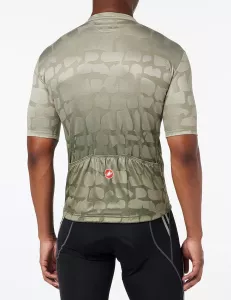 Cyklistický dres CASTELLI PAVE, pánský s krátkým rukávem, vel.XL-Dark Green