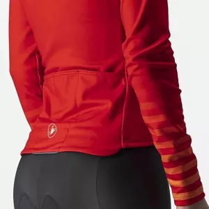 Dámský cyklistický dres CASTELLI AUTUNNO s dlouhým rukávem, zateplený, - Grafitová vel.XL