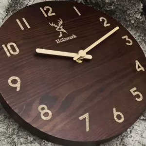 Nástěnné hodiny Holzwerk, dřevěné, 25cm, varianty: