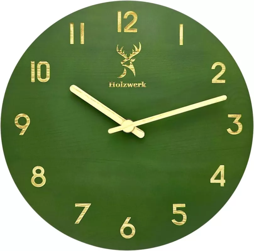 Nástěnné hodiny Holzwerk, dřevěné, 25cm, varianty: