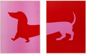 Obraz na plátně KARE design Dog Frankie (set 2 kusů)
