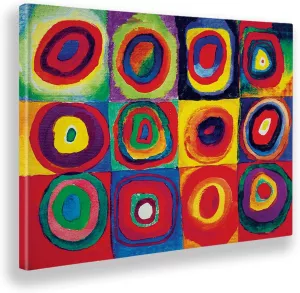 Obraz na plátně Vassily Kandinsky-studium barev, 70x50cm GIALLOBUS