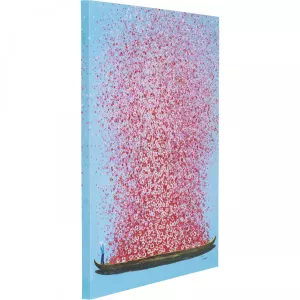Obraz na plátně KARE Flower Boat 100x80cm