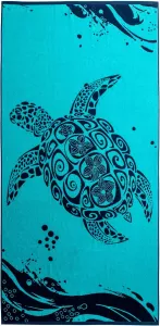 Plážová osuška DecoKing, 90x180cm,želva DecoKing