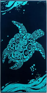 Plážová osuška DecoKing, 90x180cm,želva