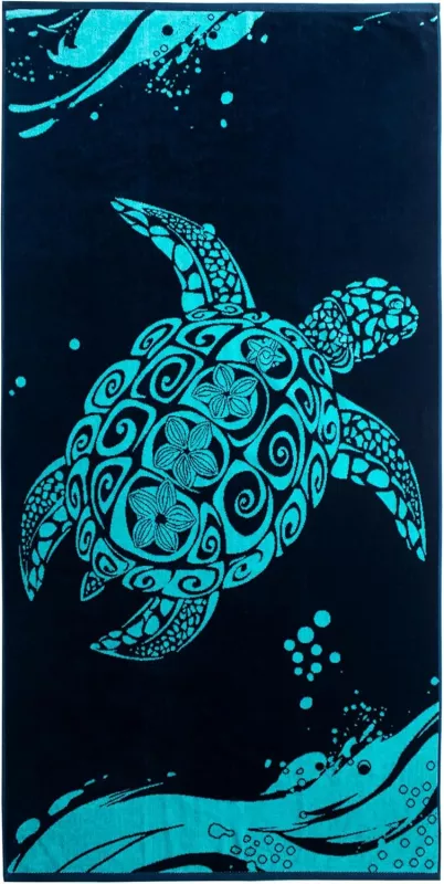 Plážová osuška DecoKing, 90x180cm,želva DecoKing