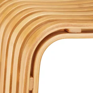 Relaxdays stolička z bambusu ve skandinávském designu