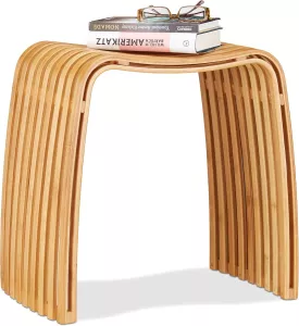 Relaxdays stolička z bambusu ve skandinávském designu