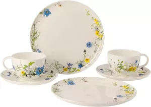 Snídaňový set ROSENTHAL Brillance Fleurs des Alpes 6 dílů 