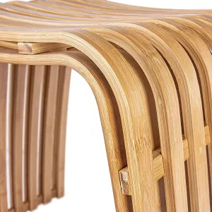 Stolička z bambusu Schulte ve skandinávském designu