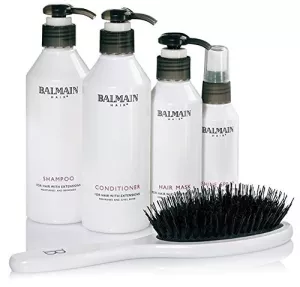Balmain Aftercare Set pečující sada-šampón,kondicionér,maska,arganový elixír+kartáč