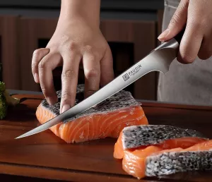 Filetovací nůž PAUDIN, damašková ocel,čepel 18cm PAUDIN