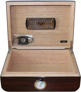 Humidor na doutníky ANGELO na 25 kusů, klávírní lak