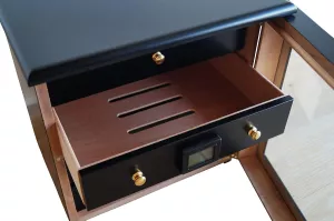 Humidor na doutníky GERMANUS Radix, skříň černá, na 200kusů
