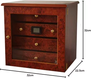 Humidor na doutníky GERMANUS Radix, skříň hnědá cca 200kusů