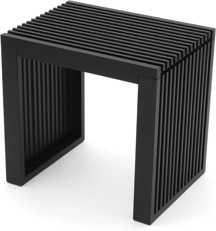 Koupelnová stolička BAM BOO BOX-bambus,varianty: - Černá-bambus