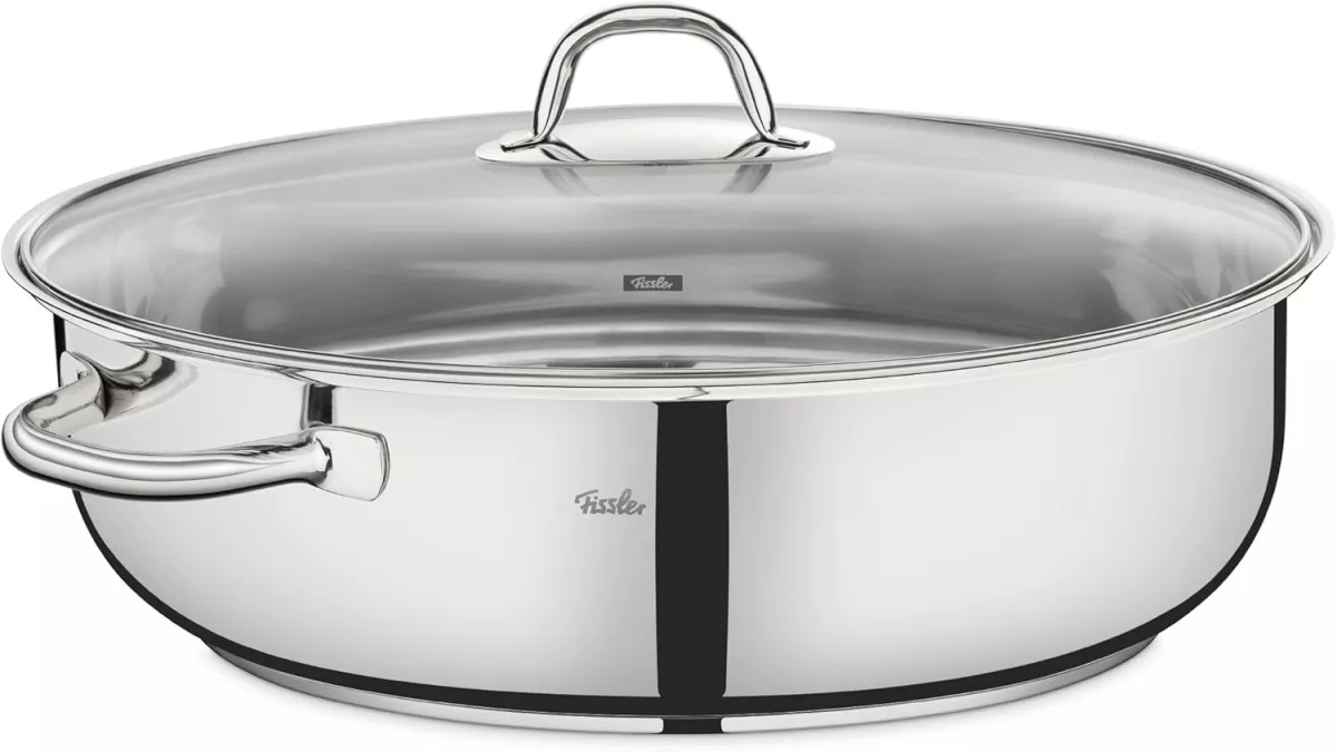 Pekáč 8,8 l, se skleněnou poklicí, ovál, Fissler