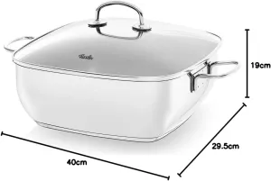 Pekáč FISSLER SECURAL 28 cm, se skleněnou poklicí