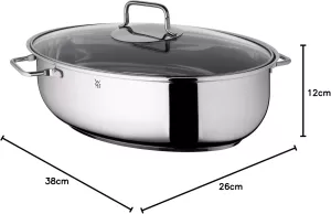 Pekáč WMF se skleněnou poklicí a teploměrem, 8,5 l