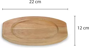 Sada servírovacích misek z litiny ECHTWERK s prkénkem, 4ks