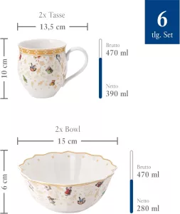 Snídaňová souprava VILLEROY & BOCH Toys Delight, varianty: