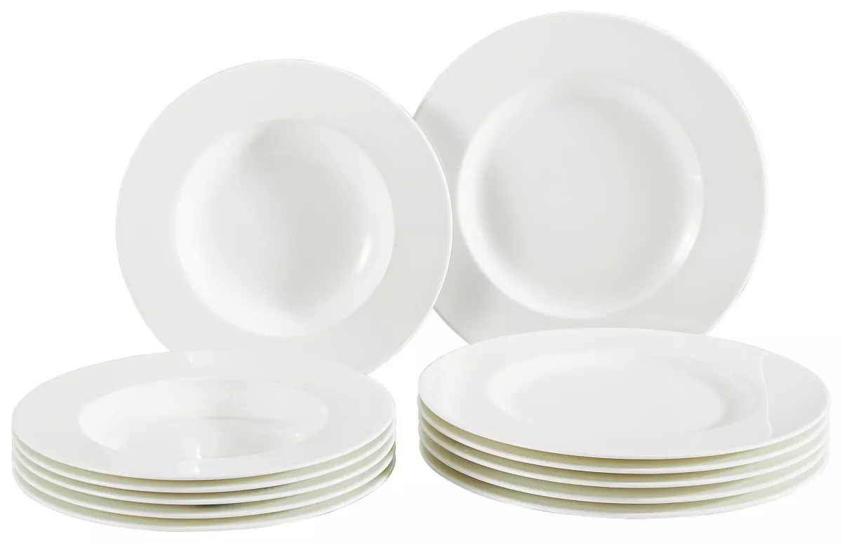 Villeroy & Boch JÍDELNÍ SOUPRAVA, 12dílné, porcelán,Basic White Starter